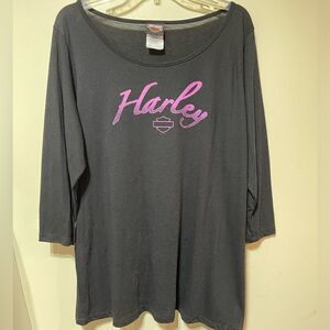 Harley Davidson Women’s Black Top Size 1XL NWOT